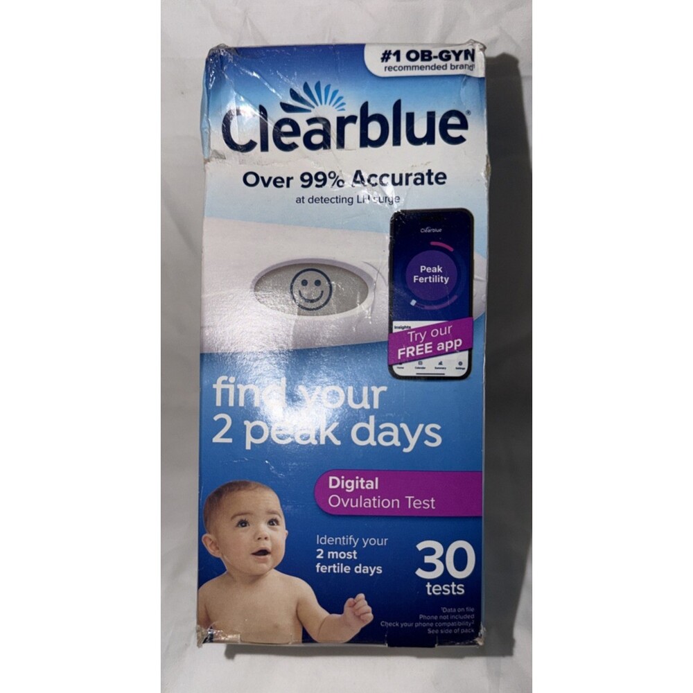 Clearblue Digital Ovulation Test Kit - 30 Tests -Early Detection - Exp 10/9/2027